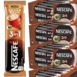 NESCAFE 3in1 ZAHAR BRUN (NOU), Mix cafea instant 24*16,5g