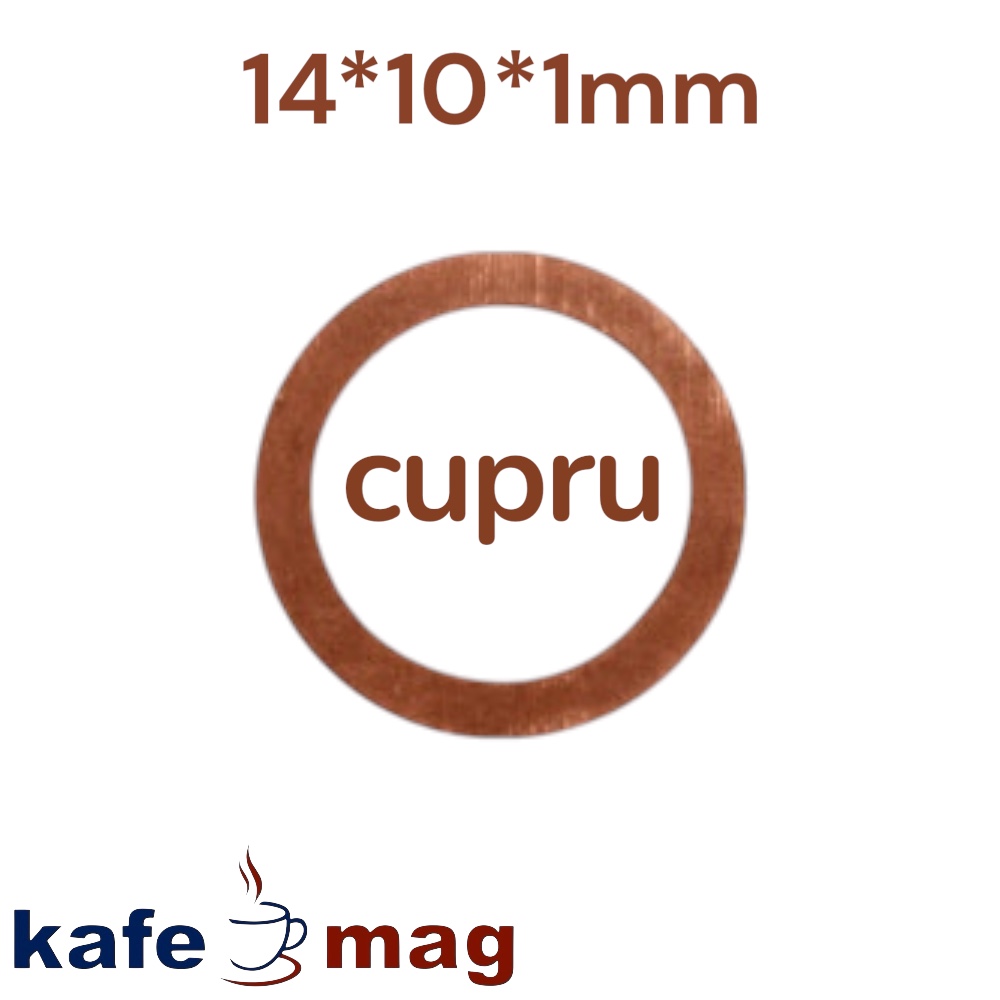 Garnitura_Cupru_14*10*1mm_pentru_etansare_tub_injector_LaCimbali-Faema:Universala garnitura_cupru_14*10*1mm_pentru_cimbali_faema_marzooco_nuova_simoneli_wega_astoria